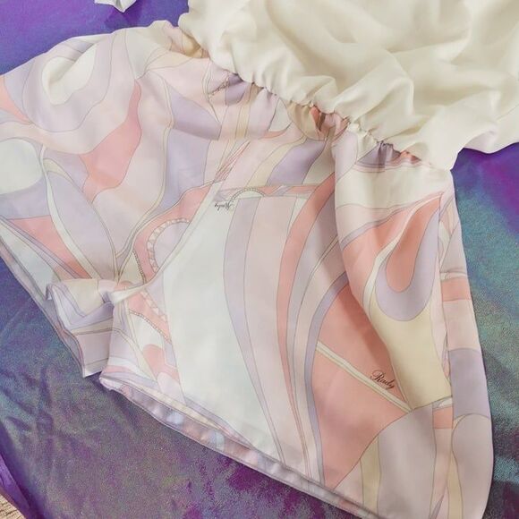 Extra Small Women's Romper Rady Gyaru Gal Style Pastel Pink White Kawaii Fashion - Picture 11 of 11